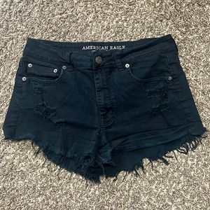 American Eagle Black Denim Shorts